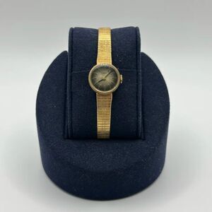 Vintage Timex Gold Tone Black Sunburst Dial Manual Wind Watch